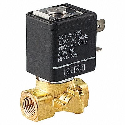 Solenoid Valve Brass NC Air Inert Gas