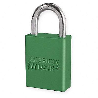 D1916 Lockout Padlock KD Green 1-7/8 H