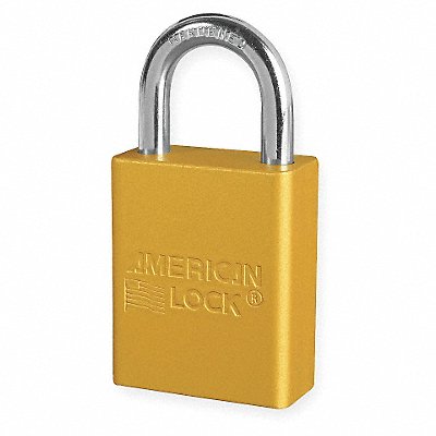 D1916 Lockout Padlock KD Yellow 1-7/8 H