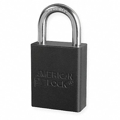 D1917 Lockout Padlock KA Black 1-7/8 H