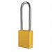 E0163 Lockout Padlock KD Yellow 1-7/8 H