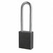 E0163 Lockout Padlock KD Black 1-7/8 H
