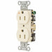 Receptacle Ivory 15 A 2P3W Side 1PK