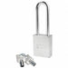 Keyed Padlock 3/4 in Rectangle Silver