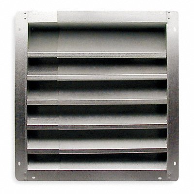 Louver Intake 12-18 In Galvanized Steel