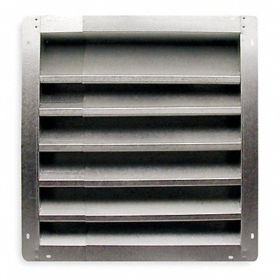 Louver Intake 18-24 In Galvanized Steel