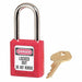 K7446 Lockout Padlock KA Red 1-1/2 H PK12