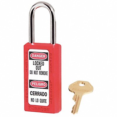 Lockout Padlock KA Red 3 H