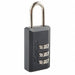 Luggage Padlock 1 1/2 in RectanglePK2