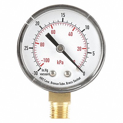 D1338 Vacuum Gauge Test 2 In