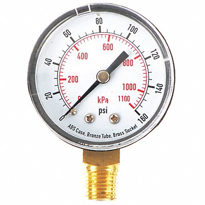 D1338 Pressure Gauge Test 2 In