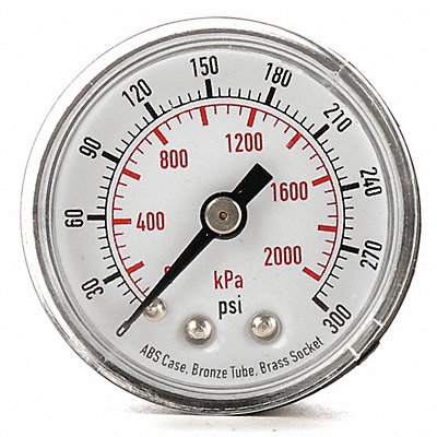 D1335 Pressure Gauge 0to300 psi 0to2000 kPa