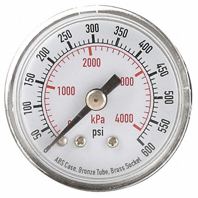 D1335 Pressure Gauge 0to600 psi 0to4000 kPa