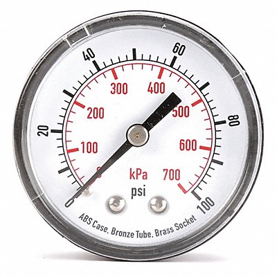 D1339 Pressure Gauge Test 2 In