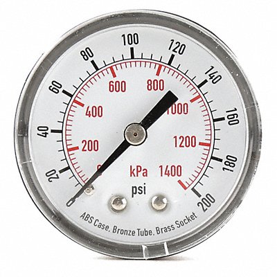 D1339 Pressure Gauge Test 2 In