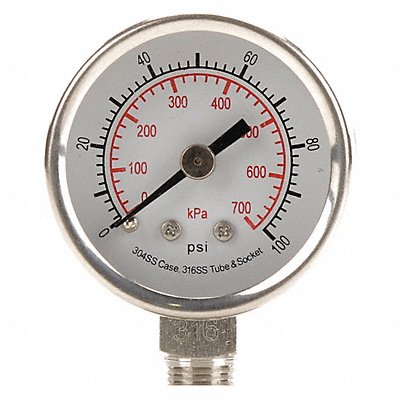 D1353 Pressure Gauge Test 1-1/2 In