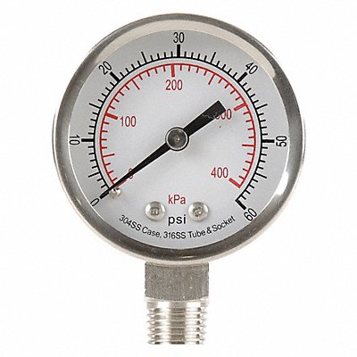 D1357 Pressure Gauge Test 2 In