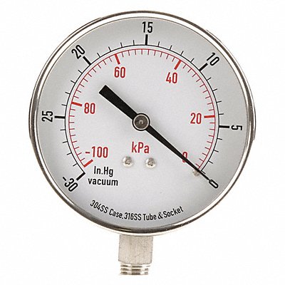 D1366 Vacuum Gauge Test 3-1/2 In