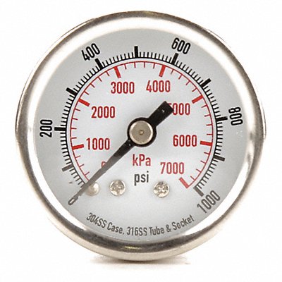 D1354 Pressure Gauge Test 1-1/2 In