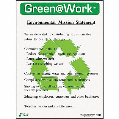 Environmental Awareness Poster 22x16in