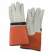 D1039 Elec. Glove Protector 8 Beige/Orange PR