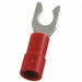 Fork Terminal Tin Copper Red PK100