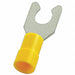 Fork Terminal Tin Copper Yellow PK50