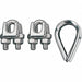 Wire Rope Clip and Thimble Kit 3/32 In