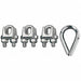 Wire Rope Clip and Thimble Kit 3/4 In