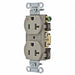 Receptacle Gray 20 A 2P3W Back Side 1PK
