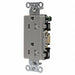 Receptacle Gray 20 A 2P3W Back Side 1PK