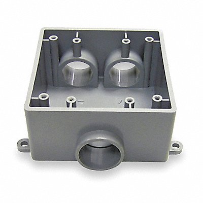 Weatherproof Box 3 Inlet 3/4 Hub PVC