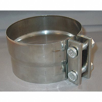 Metal Exhaust Clamps ID 5 3/16 In Silver