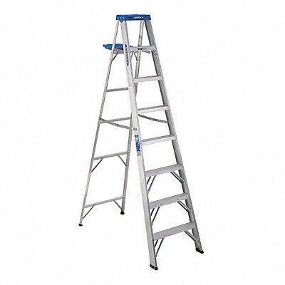 Stepladder Aluminum 8 ft H 250 lb Cap.