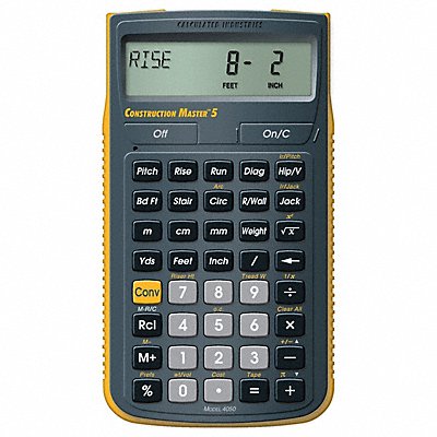 Construction Calculator 5 5/8 Lx3 In W