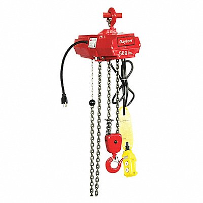 Electric Chain Hoist 500 lb 15 ft.