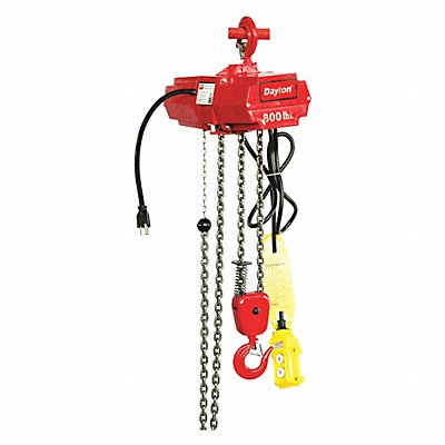 Electric Chain Hoist 800 lb 15 ft.