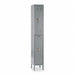 G3768 Wardrobe Locker Lvrd 1 Wide 2 Tier Gray