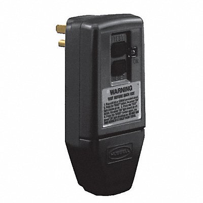 Plug-In GFCI User Supp Cord 15A Blk 120V