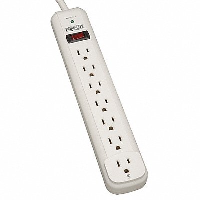 Surge Protector Strip 7 Outlet Wht