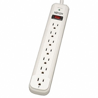 Surge Protector Strip 7 Outlet Wht