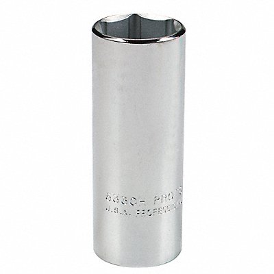 Socket Steel Chrome 1 1/8 in