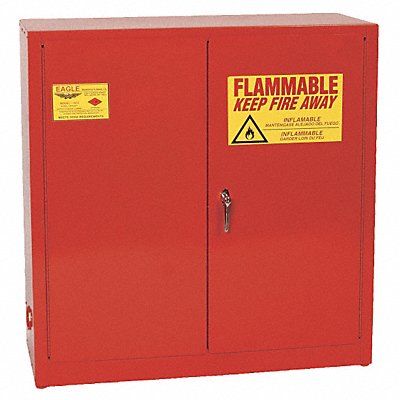 K2468 Flammable Safety Cabinet 30 gal Red