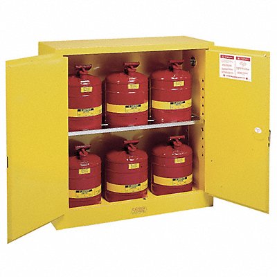 Flammable Safety Cabinet 45 gal Yellow