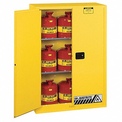 Flammable Safety Cabinet 45 gal Yellow