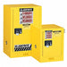 Flammable Safety Cabinet 15 gal Yellow