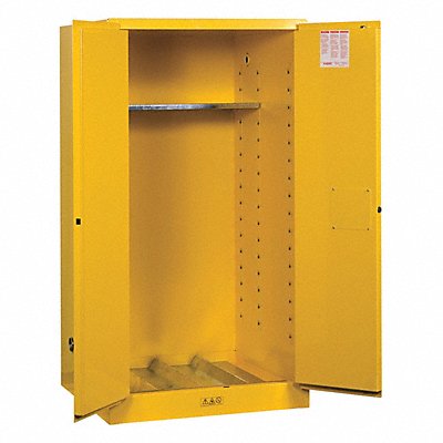 Flammable Safety Cabinet 55 gal Yellow