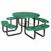 E0146 Picnic Table 46 Dia Green