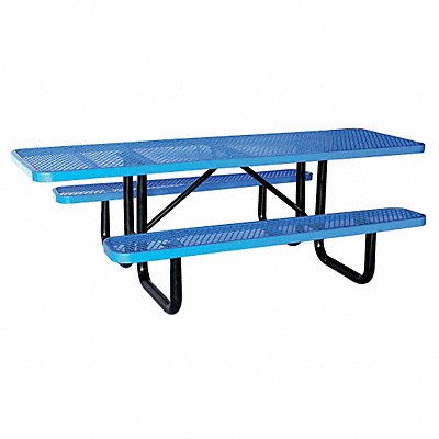 Picnic Table 96 W x62 D Blue