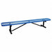 E5613 Outdoor Bench 96 in L 16-3/8 in H BLU